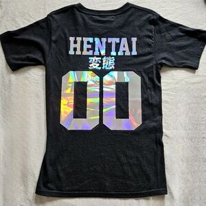 Holographic Jersey Style Streetwear T-shirt